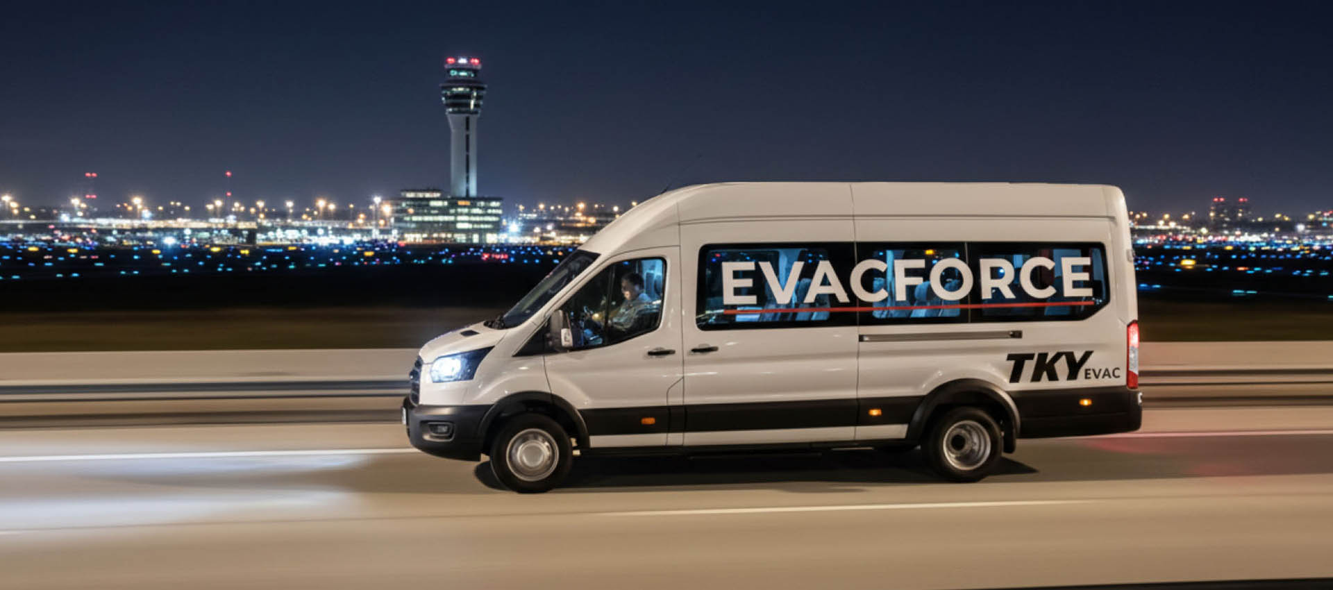 EvacForce moving populations from risk to staging areas.